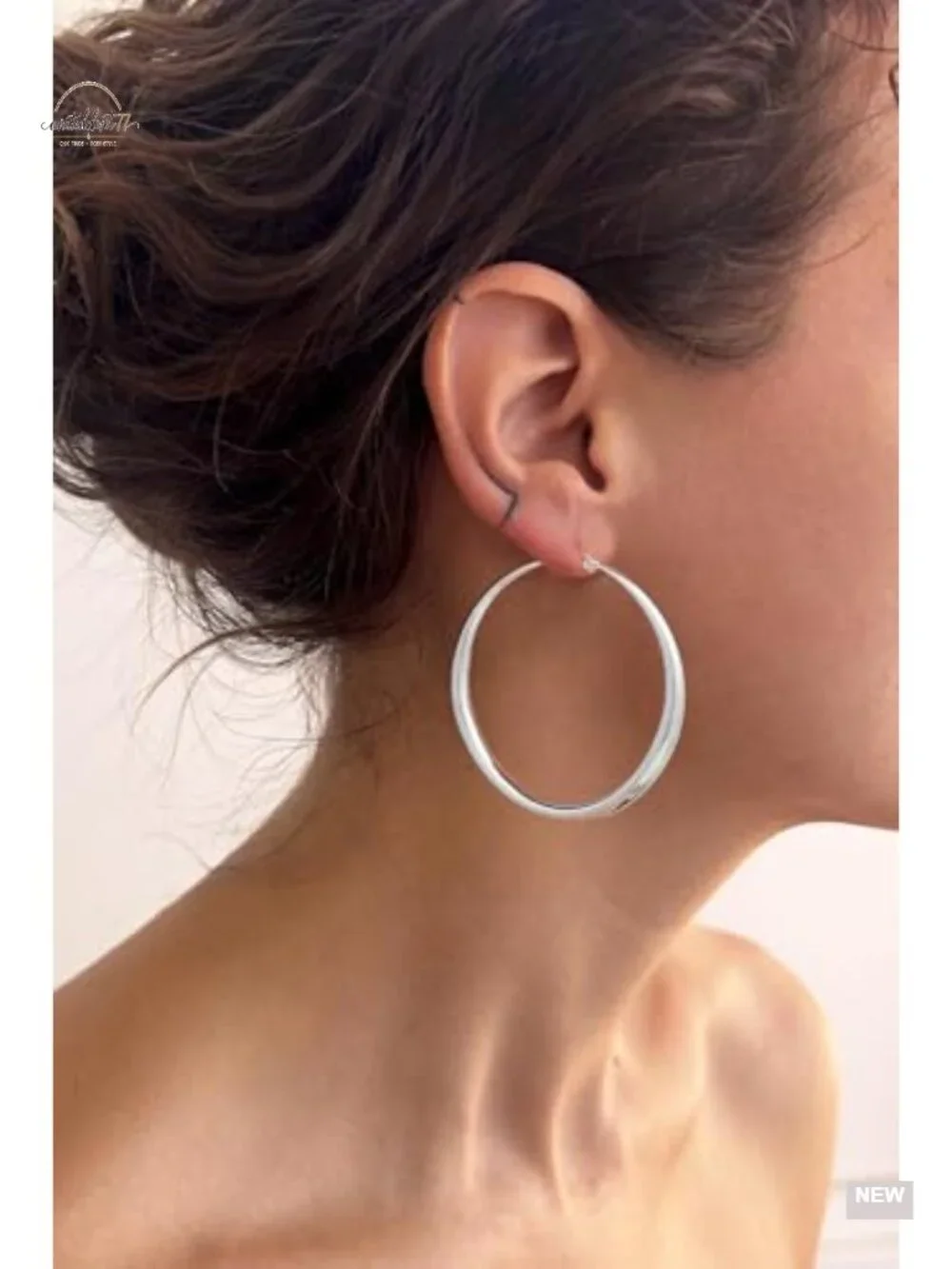 30mm Lightweight Hypoallergenic Sterling Silver Hoop Earrings